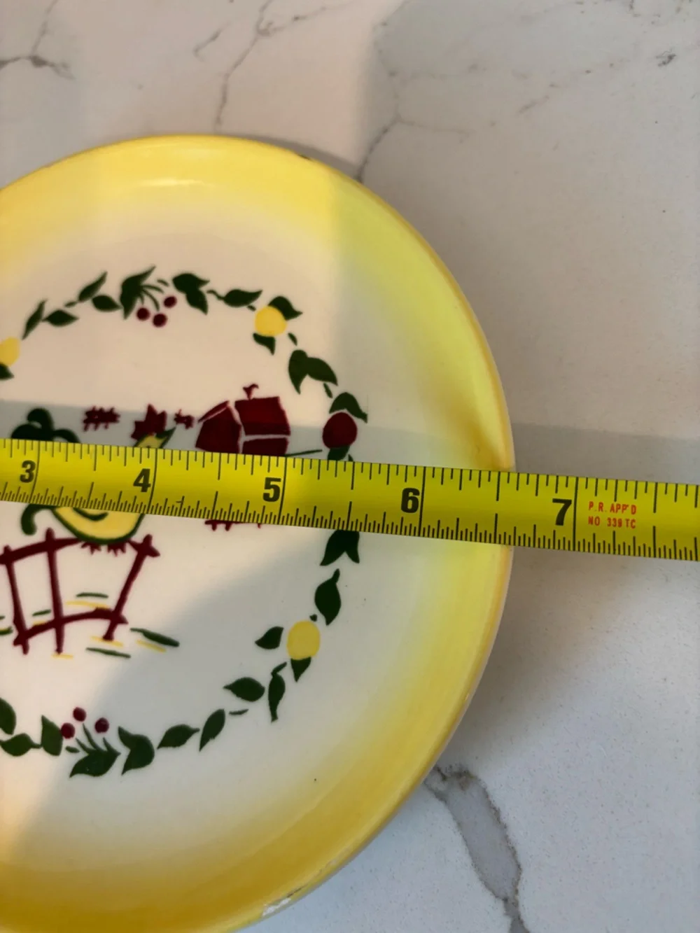 Vintage 1940’s 1950’s Brock of California Yellow Farmhouse Rooster Set 3 Dishes - Picture 2 of 9